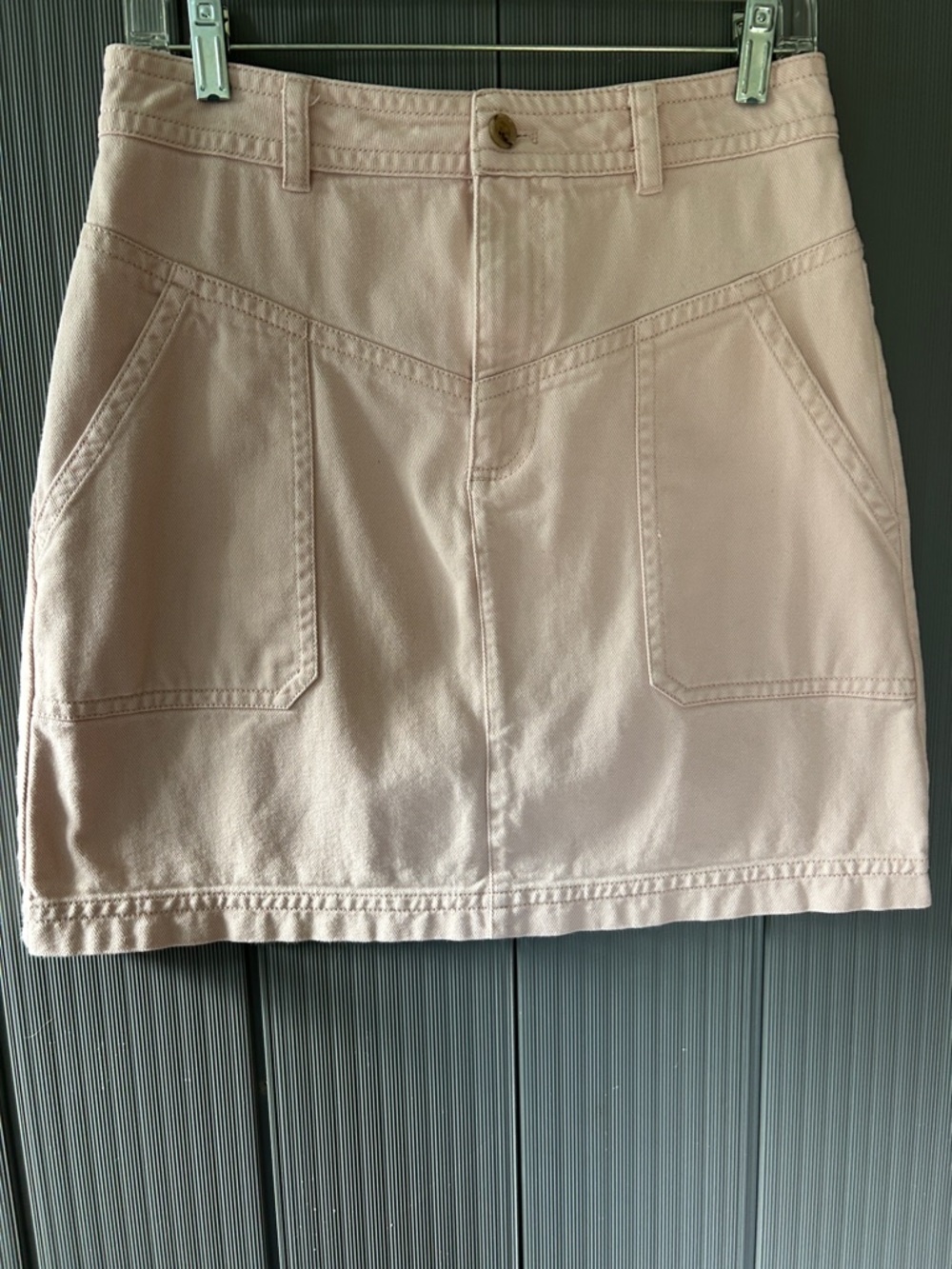 Banana Republic Factory Denim Skirt with Front Patch Pockets